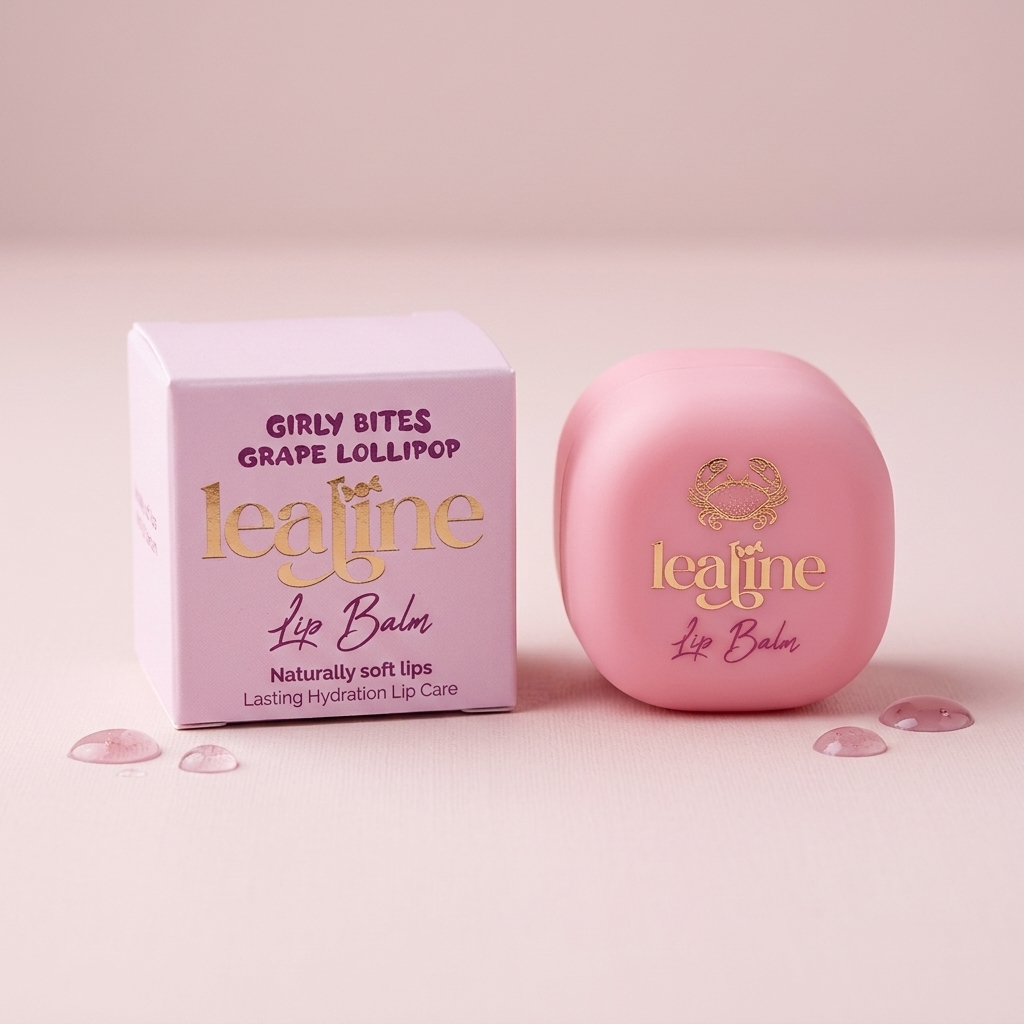 Girly Bites grape lollipop lip balm